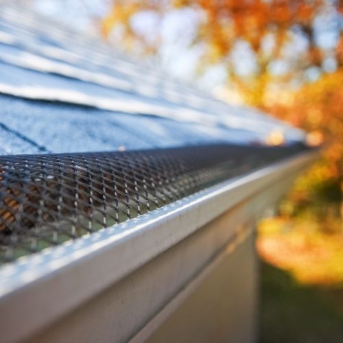 Mesh gutter guard surface for gutter cleaning in Williamsburg, VA