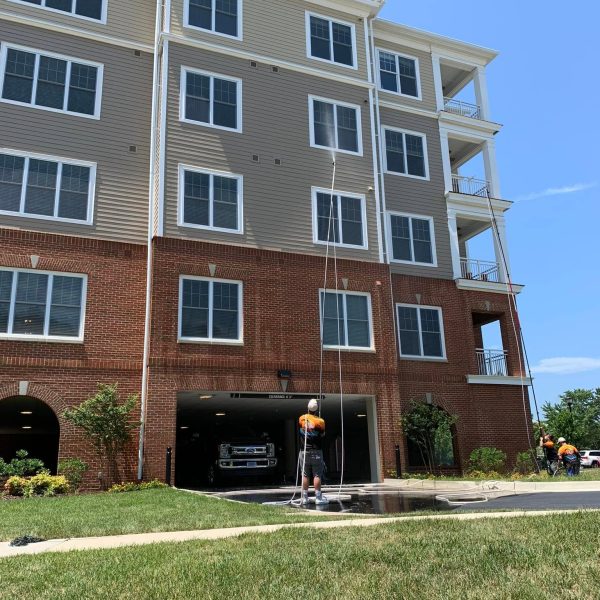 Exterior Cleaning for Apartment Complexes project in Williamsburg, VA